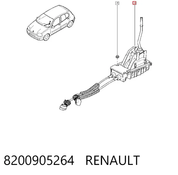Трос переключения передач 8200905264 Renault (RVI)