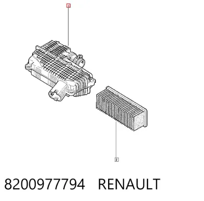 Корпус воздушного фильтра RENAULT 8200977794