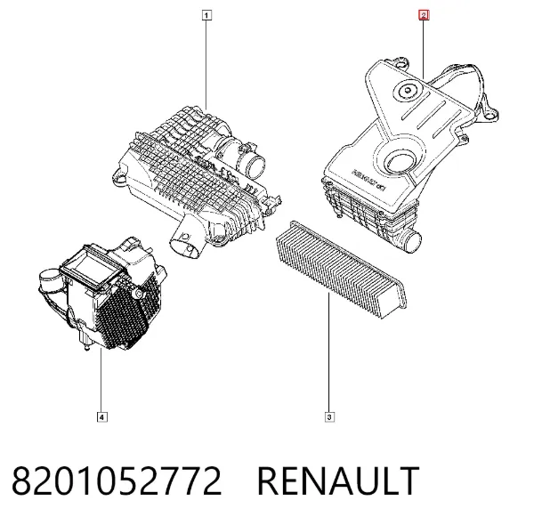 Корпус фильтра 8201052772 Renault (RVI)