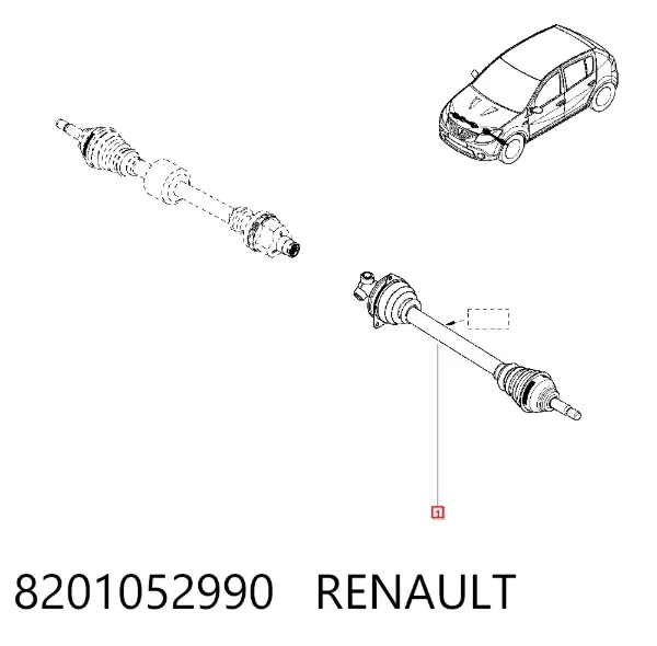 ШРУС наружный передний 8201052990 Renault (RVI)