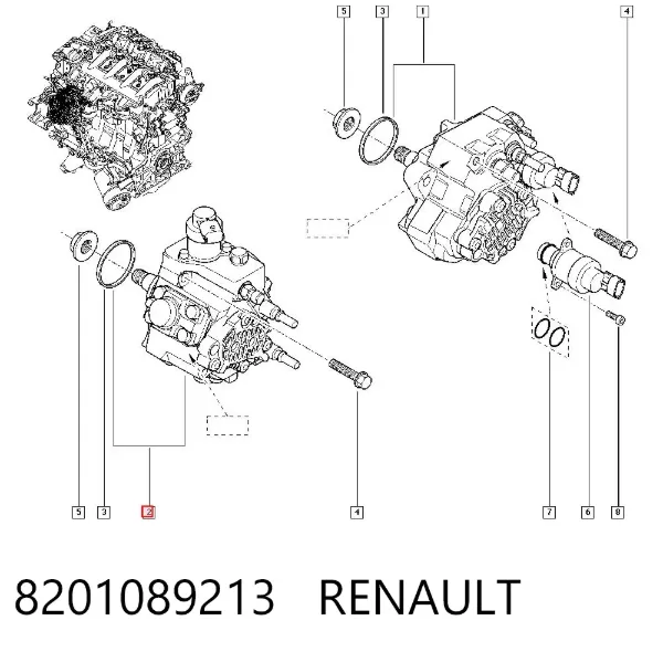 ТНВД 8201089213 Renault (RVI)