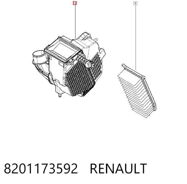 Корпус фильтра 8201173592 Renault (RVI)