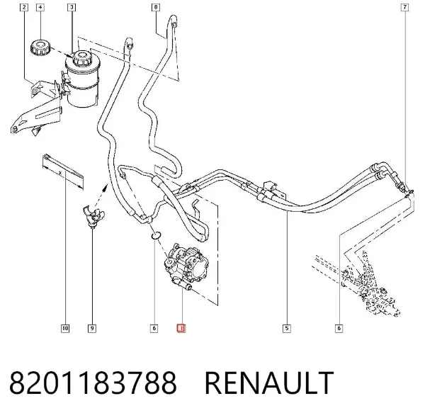 Насос ГУР 8201183788 Renault (RVI)