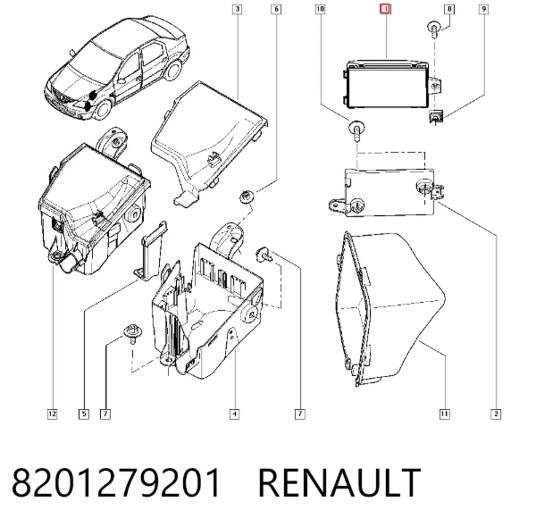 Блок комфорта 8201279201 Renault (RVI)