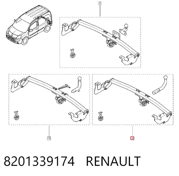 Фаркоп 8201339174 Renault (RVI)
