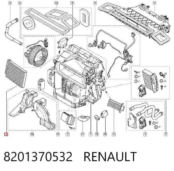Фильтр салона 8201370532 Renault (RVI)