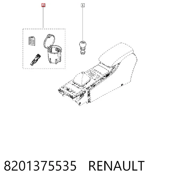Пепельница 8201375535 Renault (RVI)