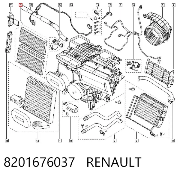 Фильтр салона 8201676037 Renault (RVI)