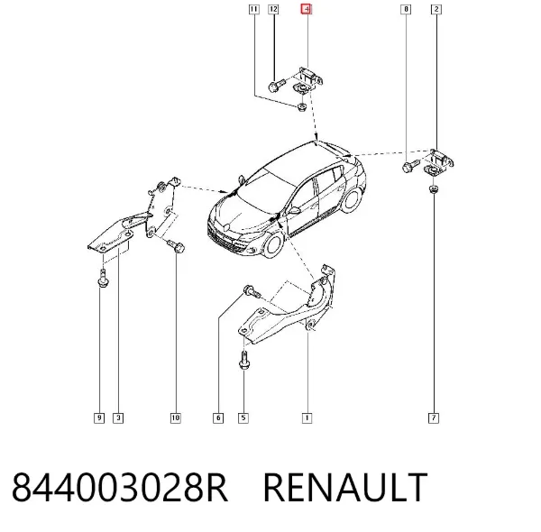 Петля задней двери 844003028R Renault (RVI)