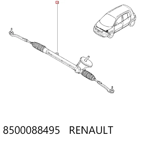 Рулевая рейка 8500088495 Renault (RVI)