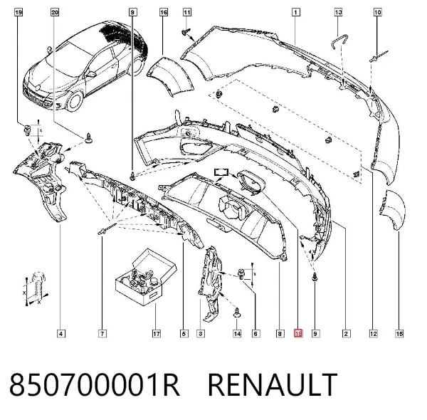  850700001R Renault (RVI)