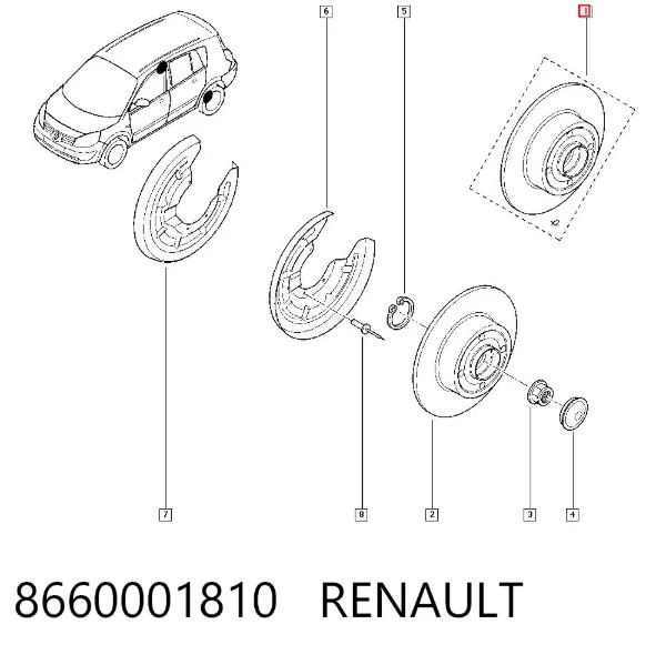 Тормозные диски 8660001810 Renault (RVI)