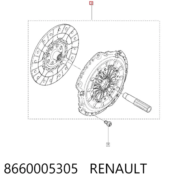 Сцепление 8660005305 Renault (RVI)