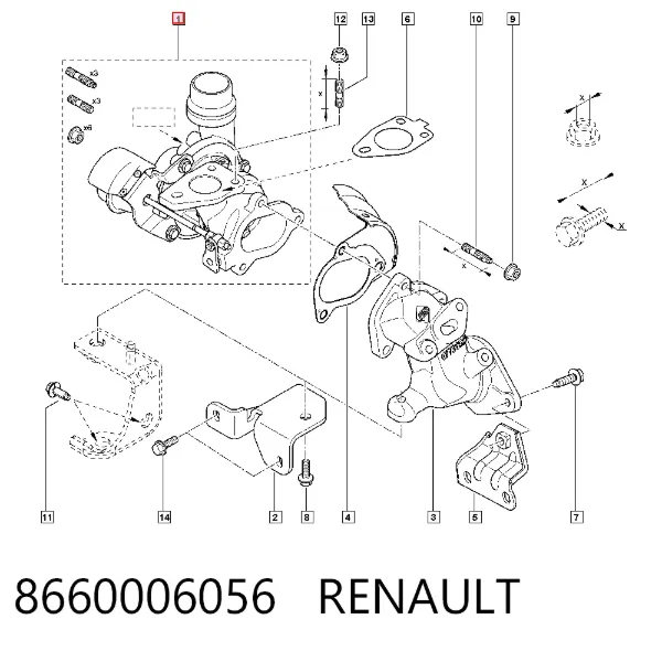 Турбина 8660006056 Renault (RVI)