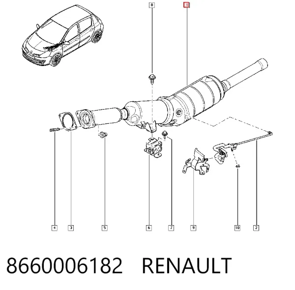 Сажевый фильтр 8660006182 Renault (RVI)