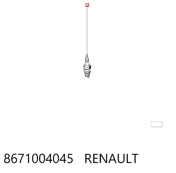 Свечи зажигания 8671004045 Renault (RVI)