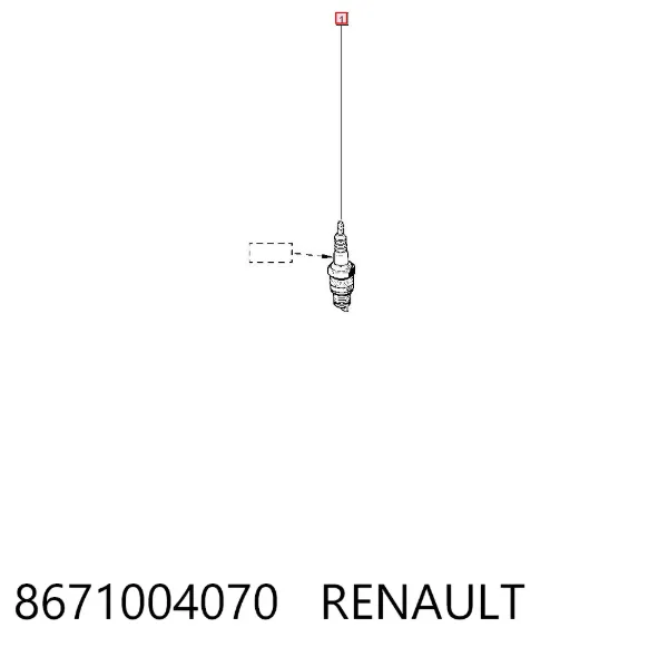 Свечи зажигания 8671004070 Renault (RVI)