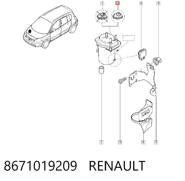 Топливный фильтр 8671019209 Renault (RVI)