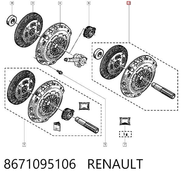 Сцепление 8671095106 Renault (RVI)