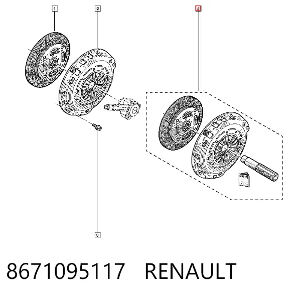 Сцепление 8671095117 Renault (RVI)