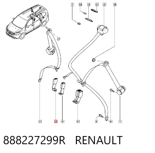  888227299R Renault (RVI)