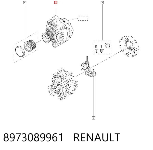 Генератор 8973089961 Renault (RVI)