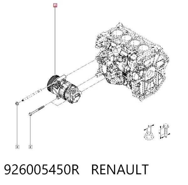 Компрессор кондиционера 926005450R Renault (RVI)