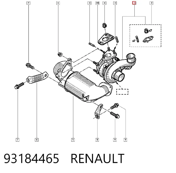Турбина 93184465 Renault (RVI)