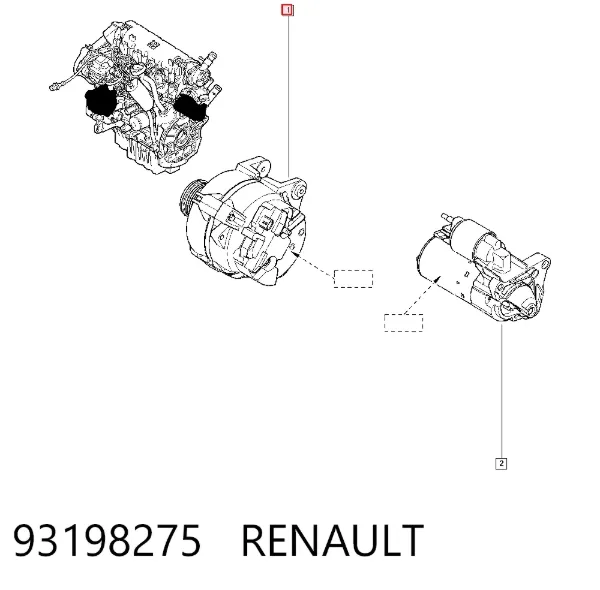 Генератор 93198275 Renault (RVI)