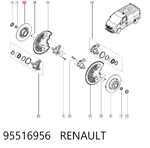 Тормозные диски 95516956 Renault (RVI)