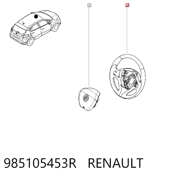 Руль 985105453R Renault (RVI)
