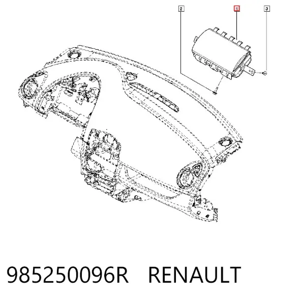 Подушка безопасности пассажира 985250096R Renault (RVI)