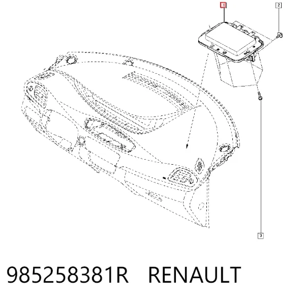 Подушка безопасности пассажира 985258381R Renault (RVI)