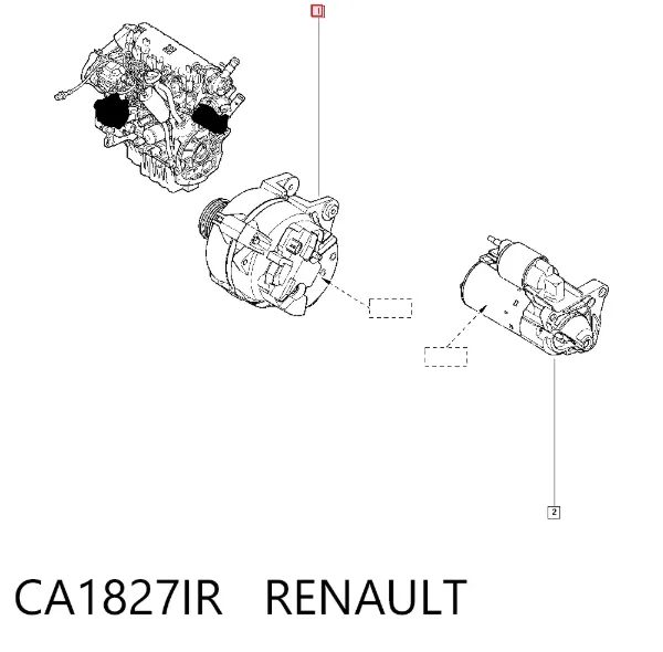 Генератор CA1827IR Renault (RVI)