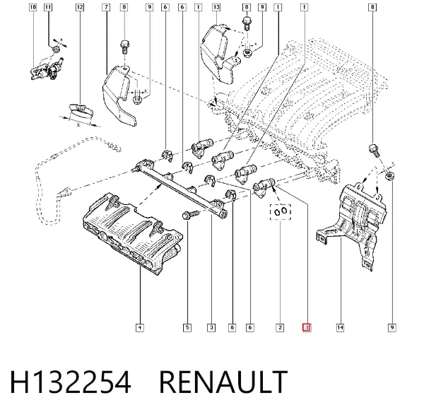 Топливные форсунки H132254 Renault (RVI)
