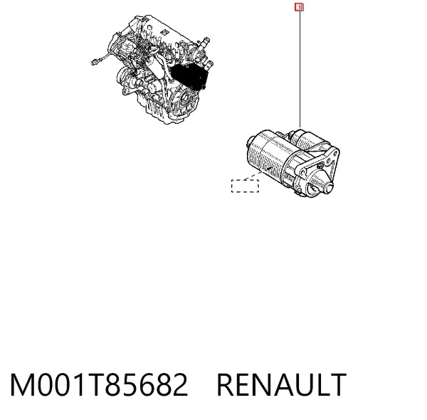 Стартер M001T85682 Renault (RVI)