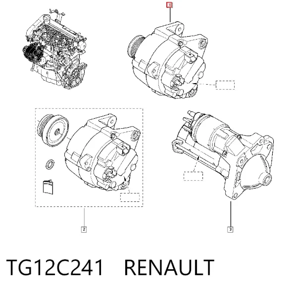 Генератор TG12C241 Renault (RVI)