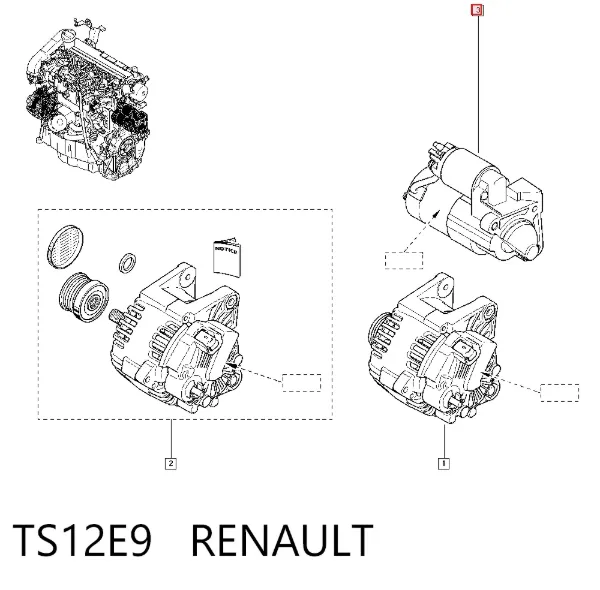 Стартер TS12E9 Renault (RVI)