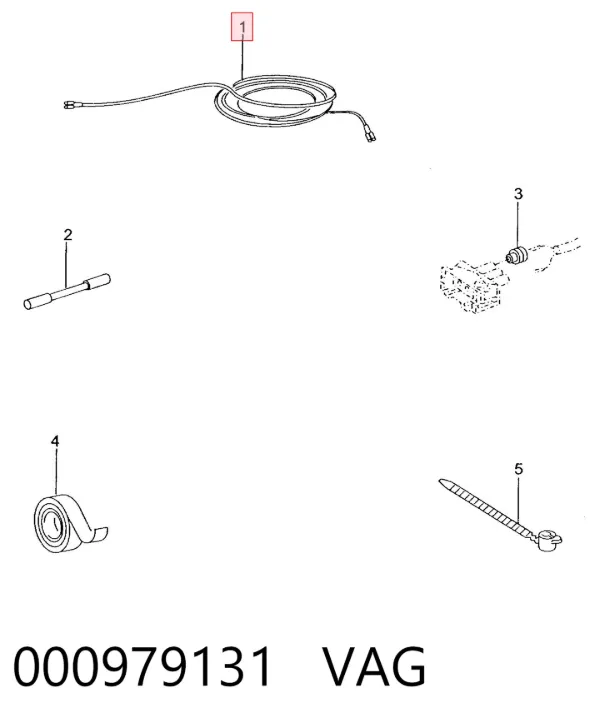 Жгут проводов салона 000979131 VAG