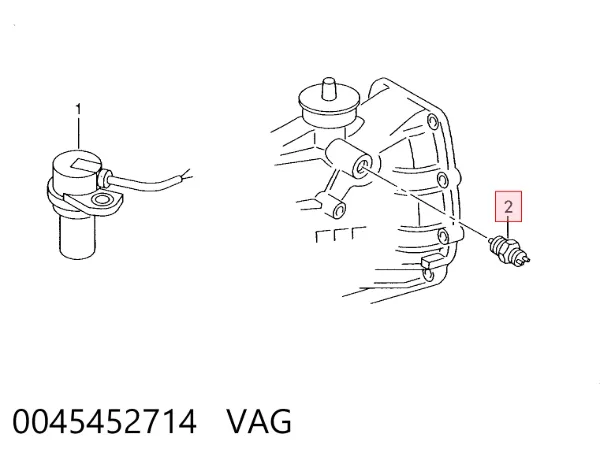 Датчик заднего хода 0045452714 VAG
