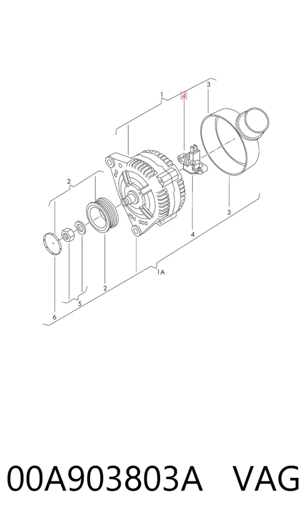 Реле генератора 00A903803A VAG