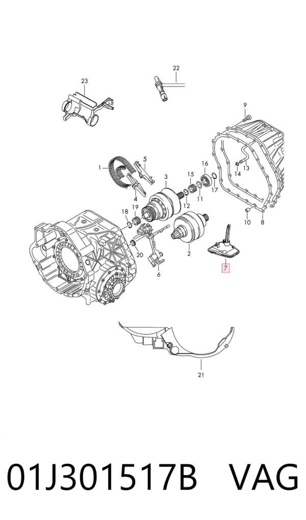 Фильтр АКПП 01J301517B VAG