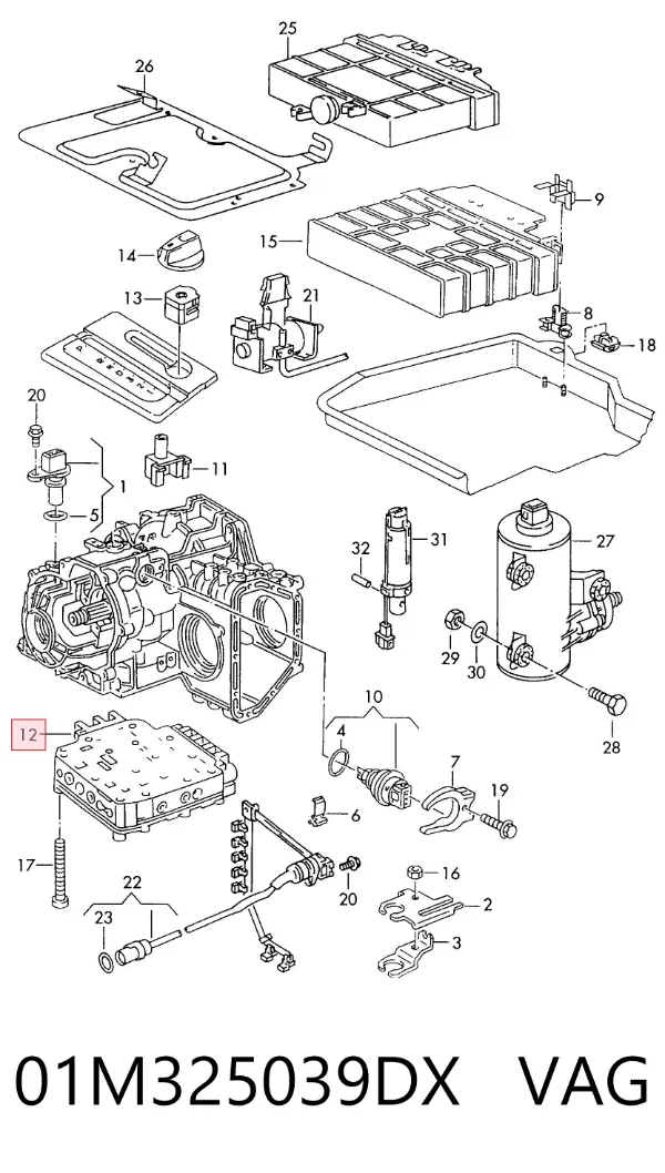 Блок клапанов АКПП 01M325039DX VAG
