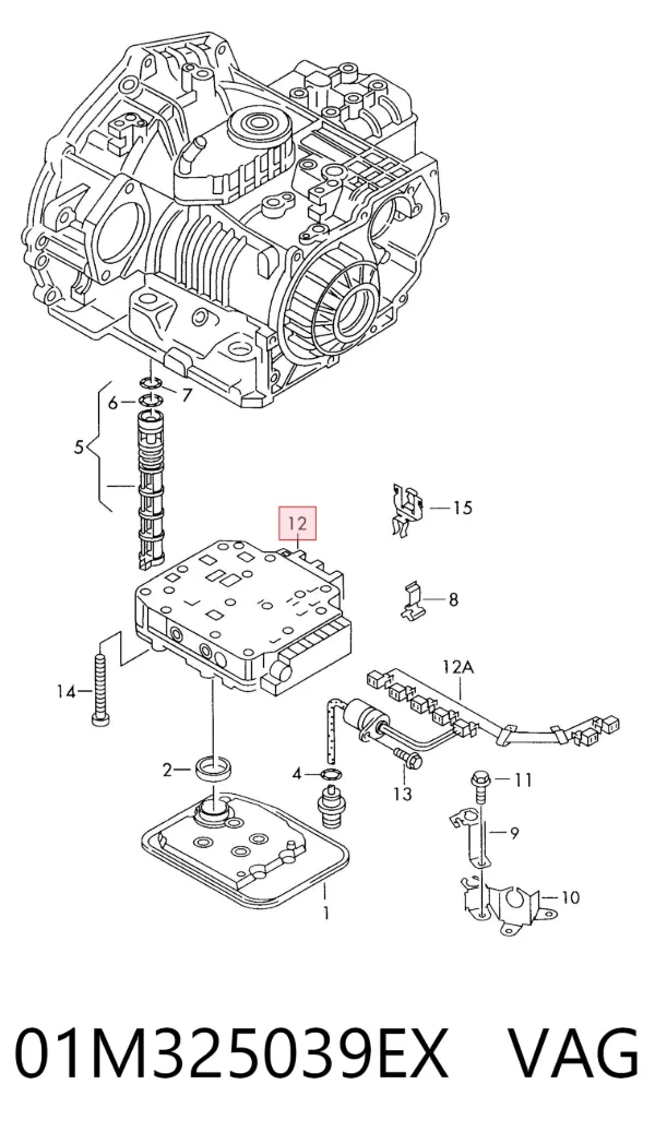 Модуль АКПП гидравлический 01M325039EX VAG