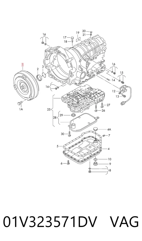 Гидротрансформатор 01V323571DV VAG