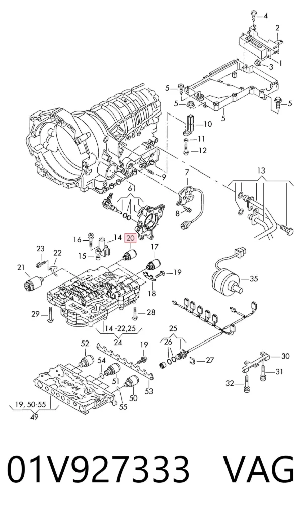 Соленоид АКПП 01V927333 VAG