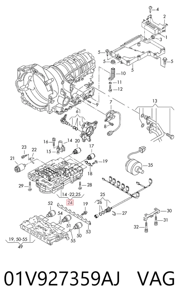 Модуль АКПП гидравлический 01V927359AJ VAG