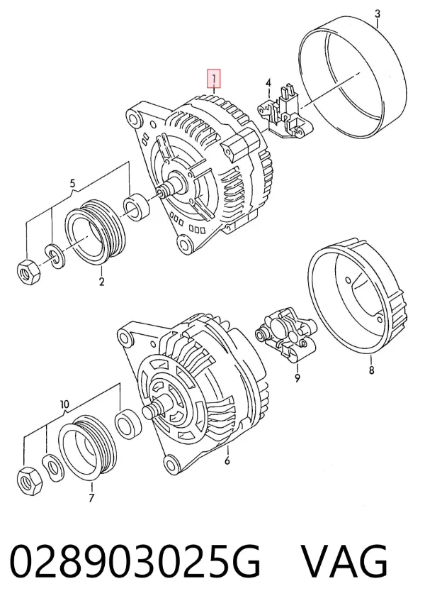 Генератор 028903025G VAG