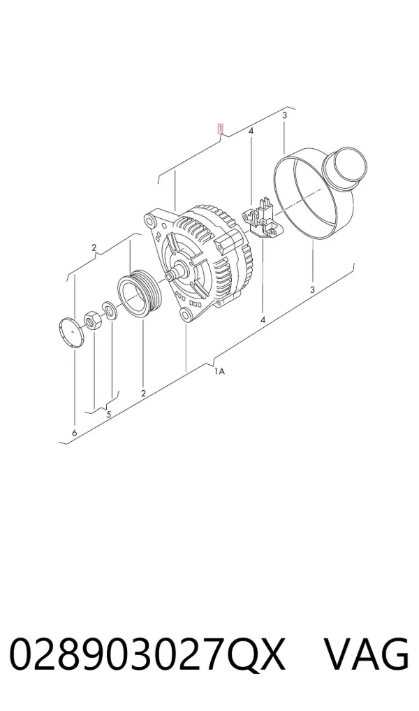 Генератор 028903027QX VAG