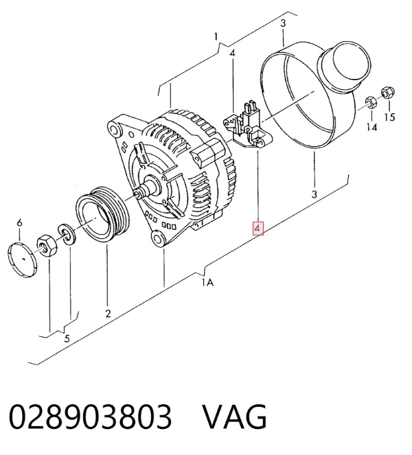 Реле генератора 028903803 VAG